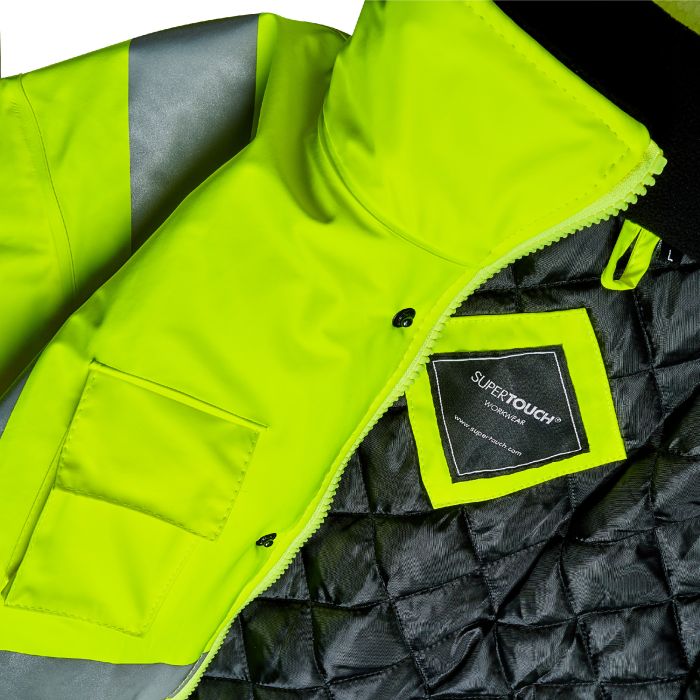 3724 Stormflex® Hi Vis Yellow PU Bomber Jacket