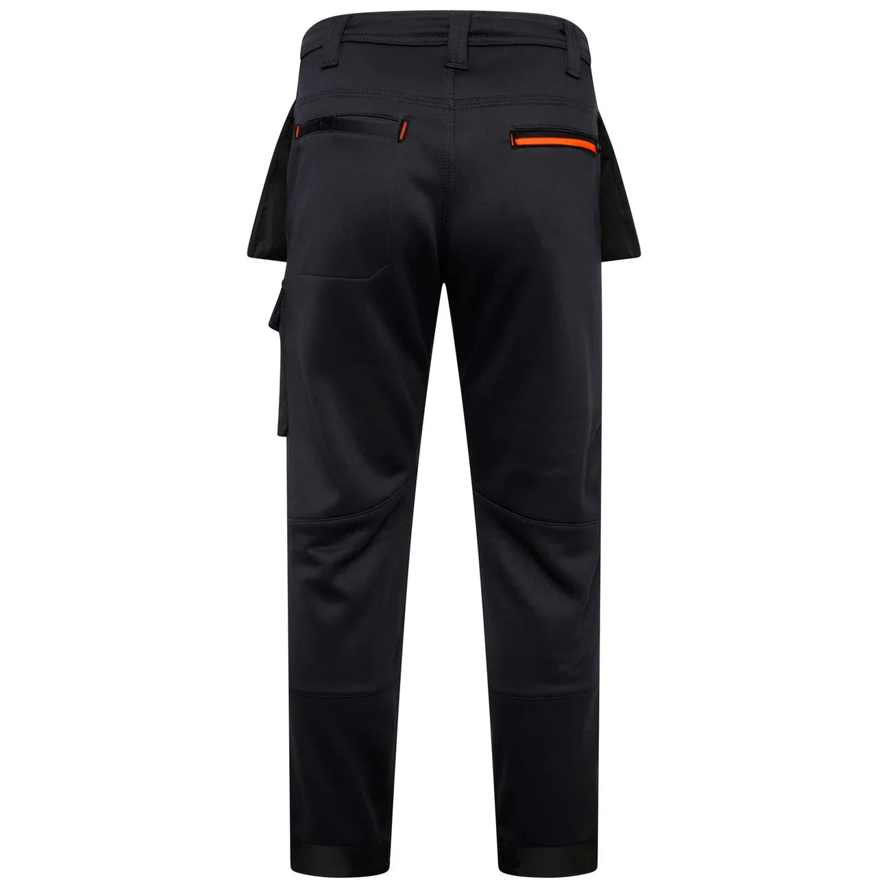 WW-062 (Navy) MEN’S AVIATOR SOFTSHELL TROUSERS – NAVY/ORANGE / REG LEG