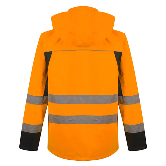 DENVER_OR, WATERPROOF JACKET PESSO DENVER HI VIS ORANGE