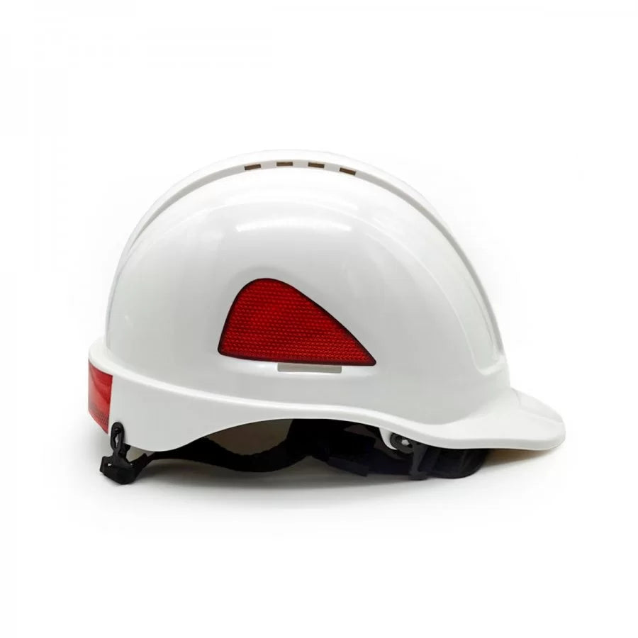 SAL108CCB, HIGH-DENSITY POLYPROPYLENE SHELL HELMET PESSO, WHITE