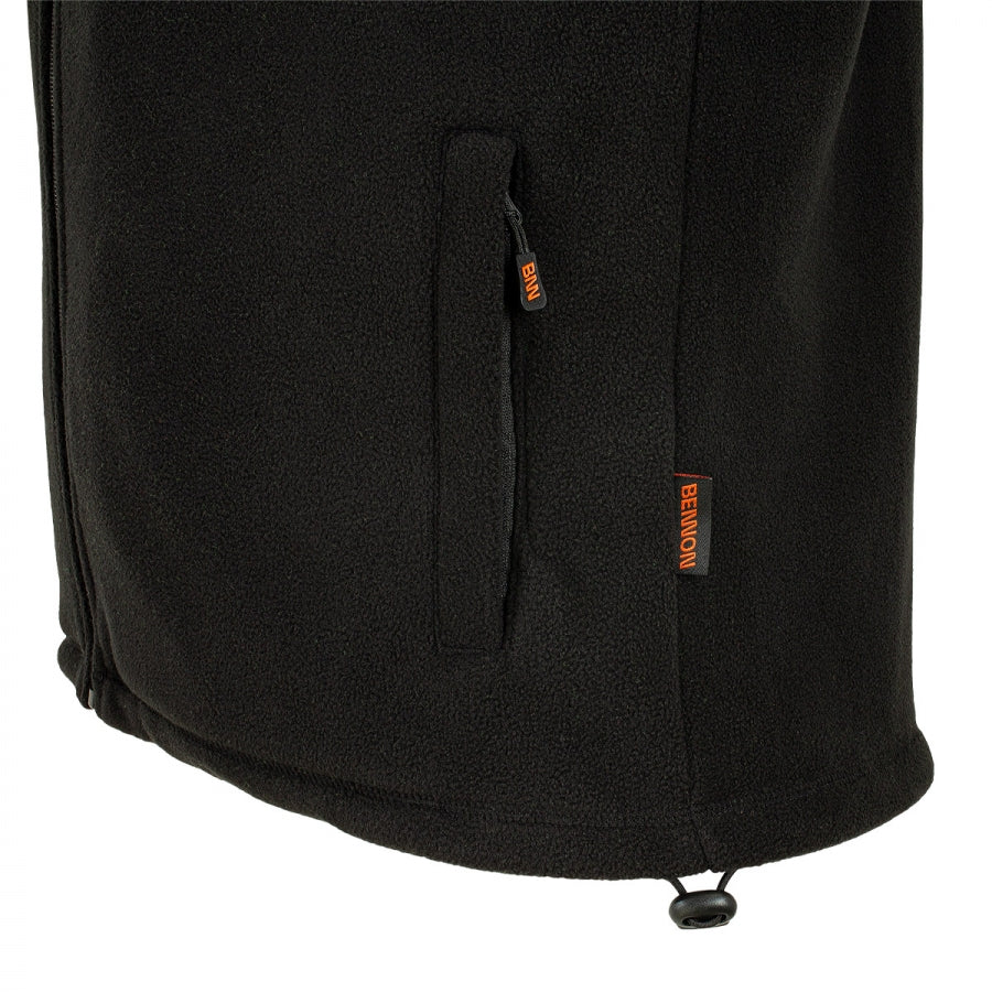 VESTBNNB, Fleece vest Bennon, black