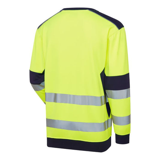 SYH-654C System Hi-Vis ECO Crew Neck Yellow Sweatshirt