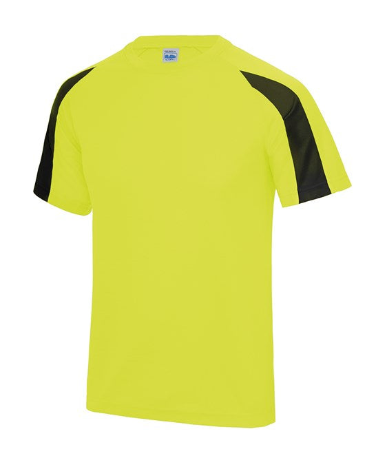 JC003, RAL T-Shirt Just Cool Contrast Cool Tee Electric yellow/jet black