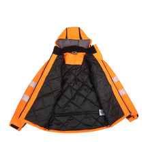 CALGARY_OR, HI-VIS SOFTSHELL JACKET PESSO CALGARY, ORANGE