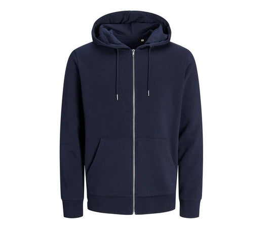 JACK & JONES Hoodie with Zip (Navy)