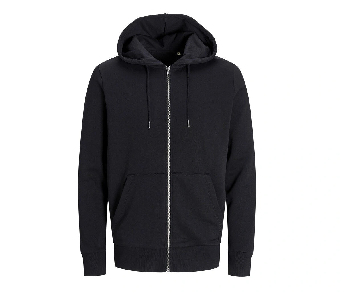 JACK & JONES Hoodie with Zip (Black)