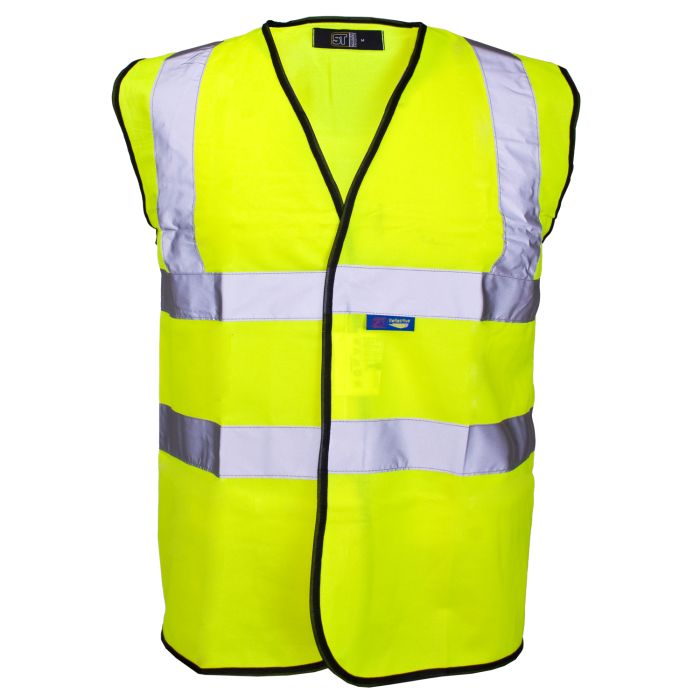 Velcro, Supertouch HV Vest - Black Binding - 3524
