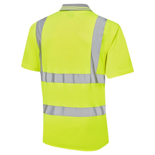 39E4 Bird Eye Supertouch Hi Vis Yellow Polo Shirt