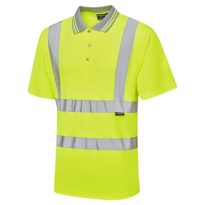 39E4 Bird Eye Supertouch Hi Vis Yellow Polo Shirt