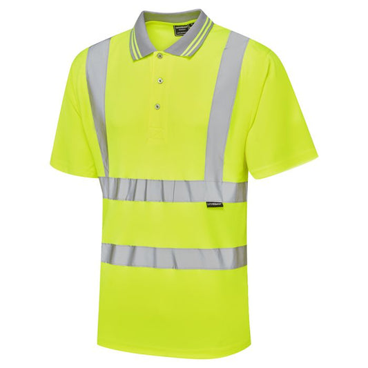 39E4 Bird Eye Supertouch Hi Vis Yellow Polo Shirt