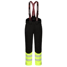BARNABI_HVJ, SOFTSHELL WINTER TROUSERS PESSO, BLACK/YELLOW