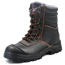 BS659, NATURAL LEATHER WINTER SAFETY SHOES PESSO S3
