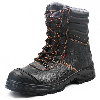 BS659, NATURAL LEATHER WINTER SAFETY SHOES PESSO S3