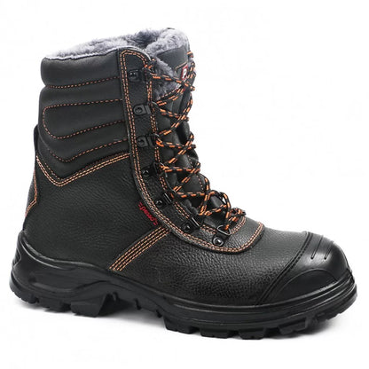BS659, NATURAL LEATHER WINTER SAFETY SHOES PESSO S3