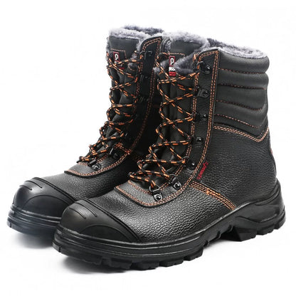 BS659, NATURAL LEATHER WINTER SAFETY SHOES PESSO S3