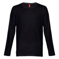 Men's Long-Sleeve T-Shirts, 150 g/m² THC Bucharest, black