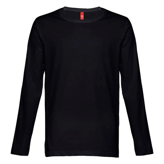 Men's Long-Sleeve T-Shirts, 150 g/m² THC Bucharest, black
