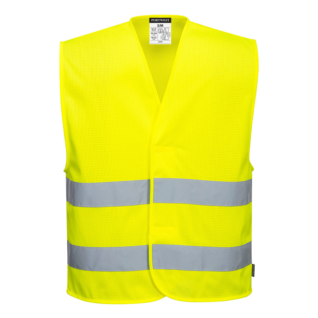 C374 - Hi-Vis Mesh Two Band Vest