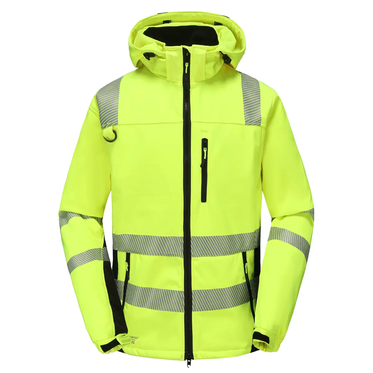 CALGARY_G, SOFTSHELL JACKET PESSO CALGARY HI-VIS, YELLOW