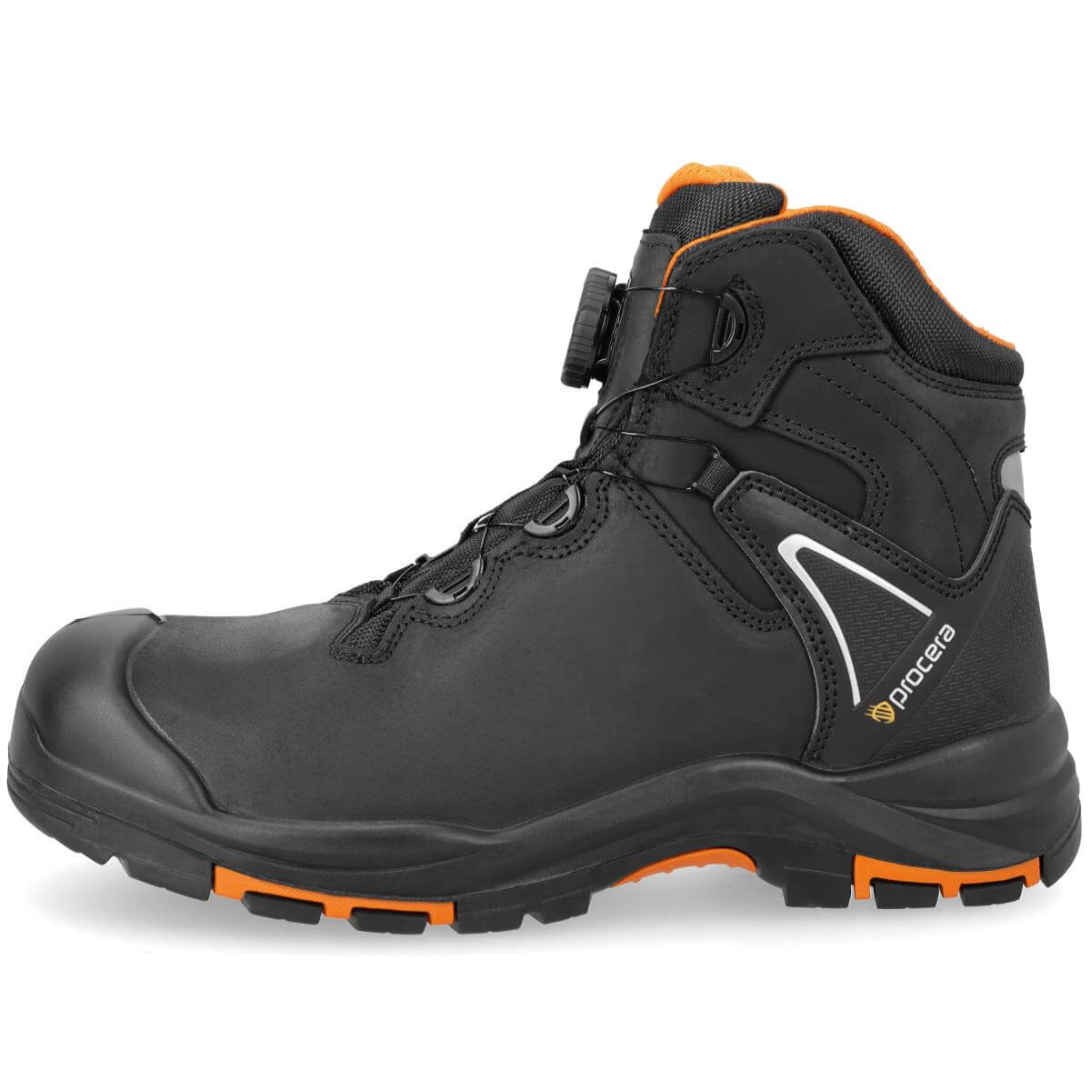 CENTAUR BLACK SPIN SAFETY ANKLE SHOES S3L