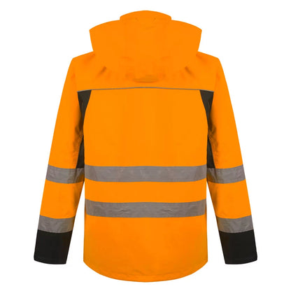 DENVER_OR, WATERPROOF JACKET PESSO DENVER HI VIS ORANGE