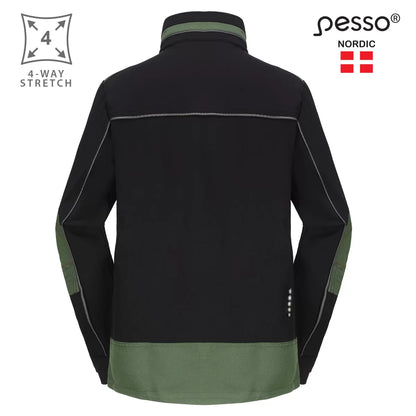 DS125Z, WORKWEAR JACKET PESSO TITAN 125, OLIVE GREEN 4-WAY STRETCH