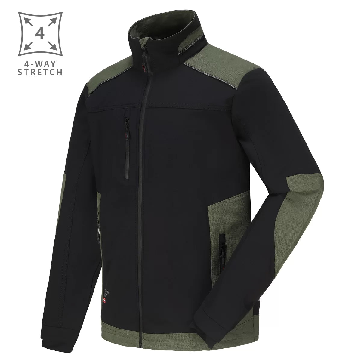 DS125Z, WORKWEAR JACKET PESSO TITAN 125, OLIVE GREEN 4-WAY STRETCH