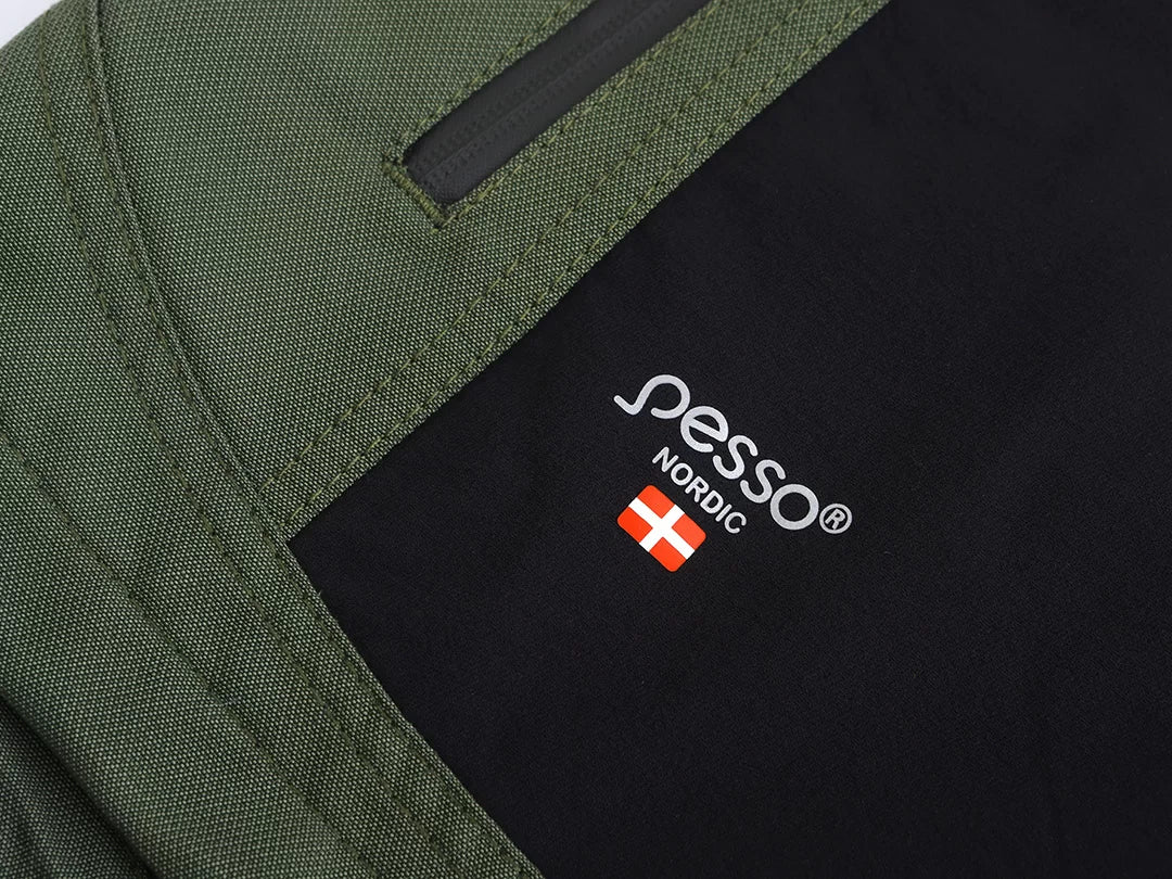 DS125Z, WORKWEAR JACKET PESSO TITAN 125, OLIVE GREEN 4-WAY STRETCH