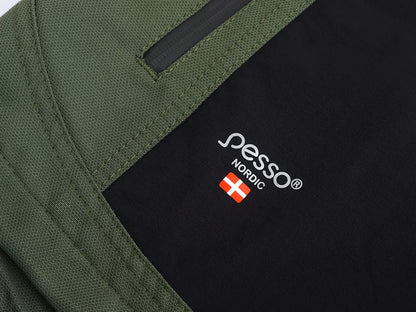 DS125Z, WORKWEAR JACKET PESSO TITAN 125, OLIVE GREEN 4-WAY STRETCH