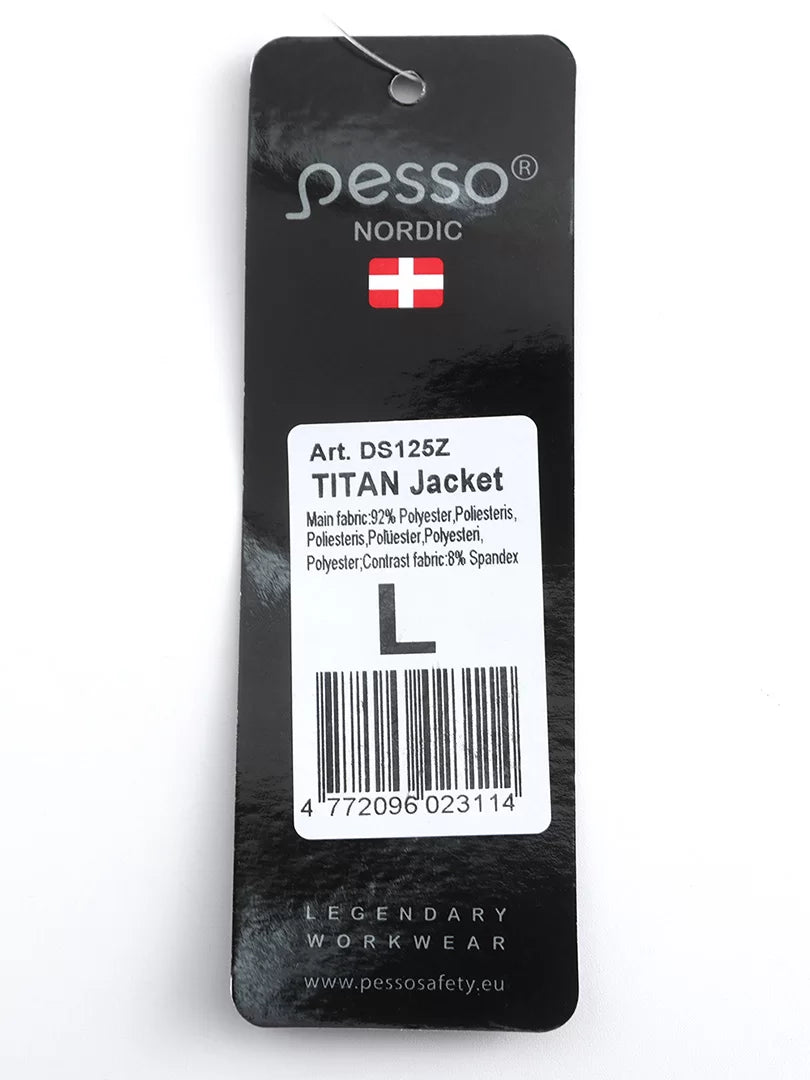 DS125Z, WORKWEAR JACKET PESSO TITAN 125, OLIVE GREEN 4-WAY STRETCH