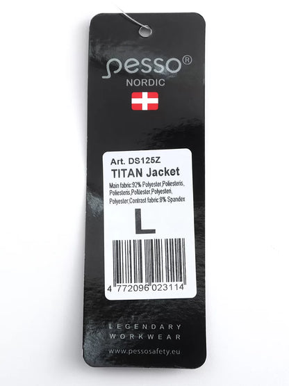 DS125Z, WORKWEAR JACKET PESSO TITAN 125, OLIVE GREEN 4-WAY STRETCH