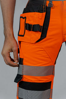 KB135OR, WORKWEAR 3/4 SHORT TROUSERS PESSO URANUS FLEXPRO 135, ORANGE