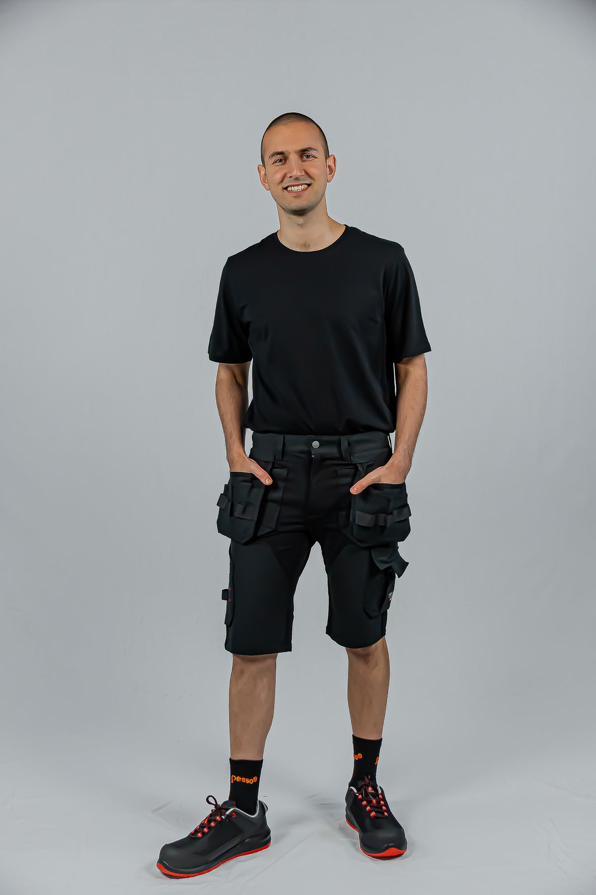 KB125P, WORKWEAR SHORTS PESSO TITAN FLEXPRO 125, SPACE GREY