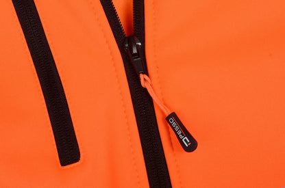 PALERMO_OR, HI-VIS SOFTSHELL JACKET PESSO PALERMO, ORANGE