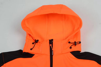 PALERMO_OR, HI-VIS SOFTSHELL JACKET PESSO PALERMO, ORANGE