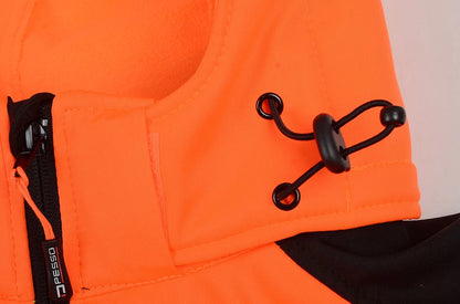 PALERMO_OR, HI-VIS SOFTSHELL JACKET PESSO PALERMO, ORANGE