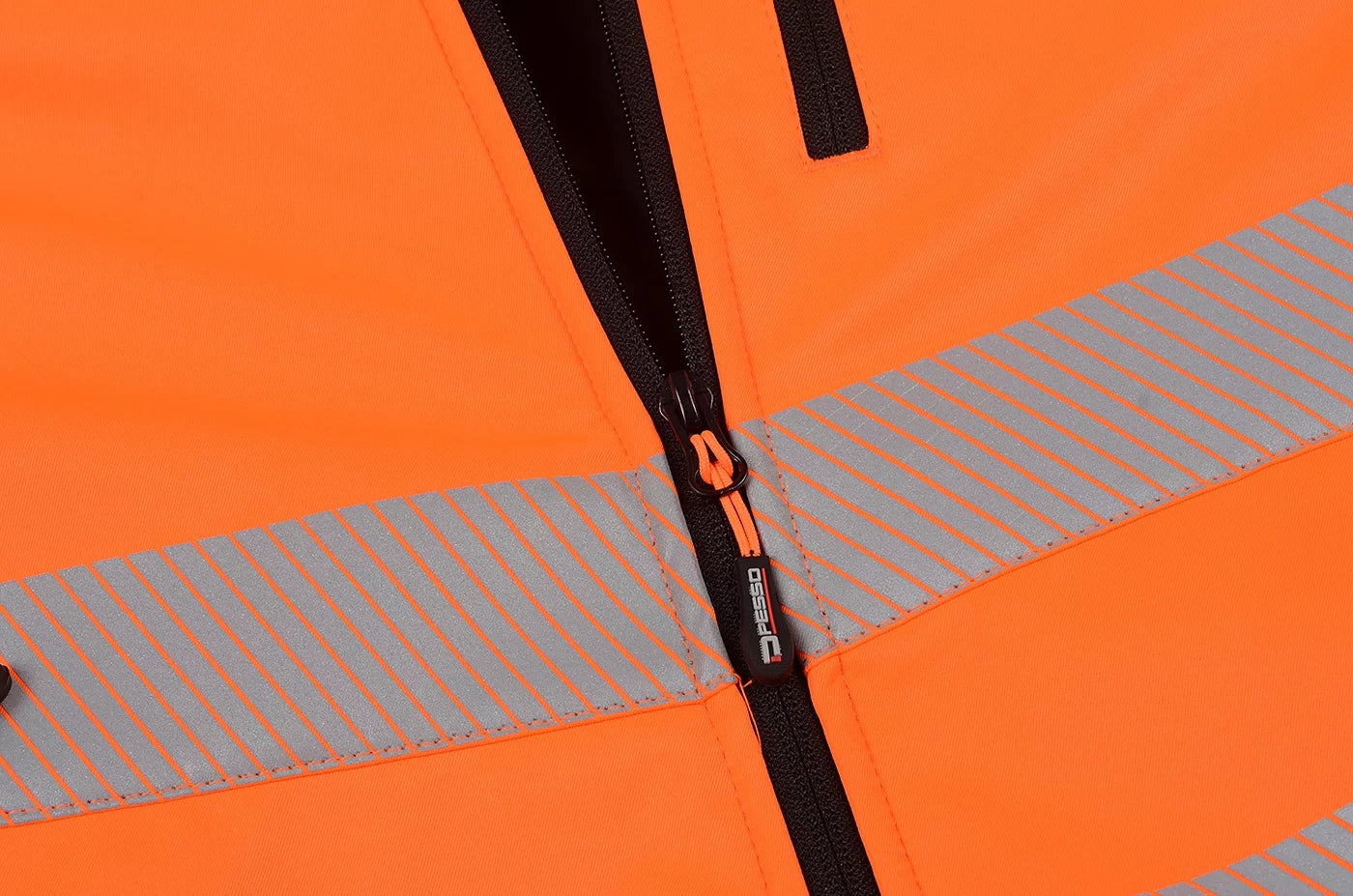 CALGARY_OR, HI-VIS SOFTSHELL JACKET PESSO CALGARY, ORANGE