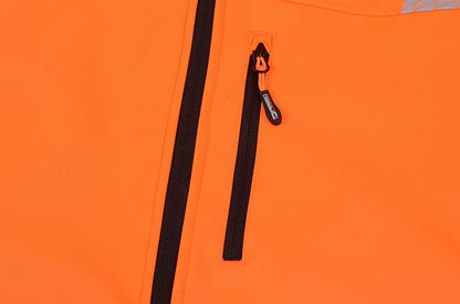 CALGARY_OR, HI-VIS SOFTSHELL JACKET PESSO CALGARY, ORANGE