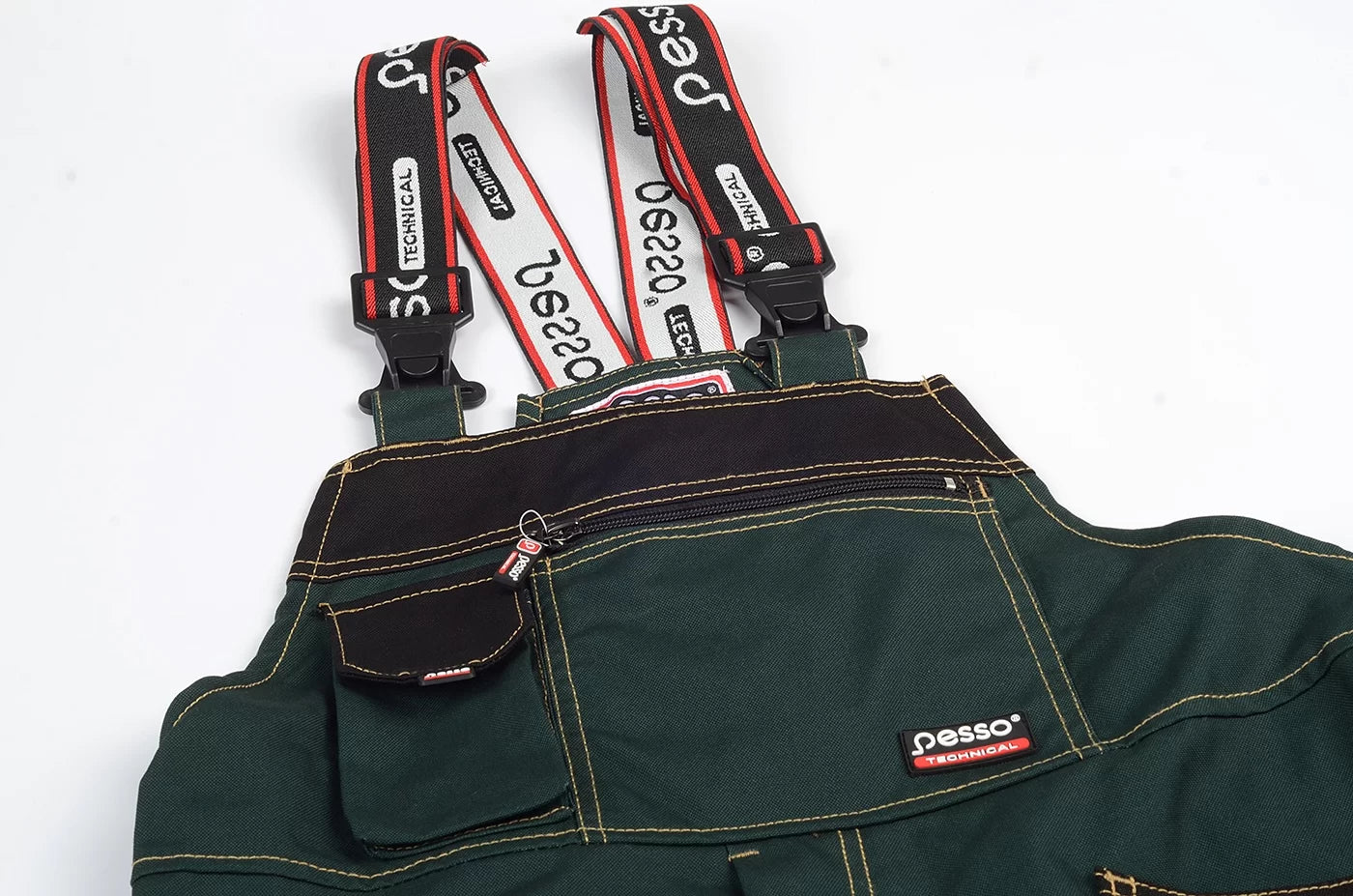 DPCZ, WORKWEAR BIBPANTS CANVAS PESSO, GREEN