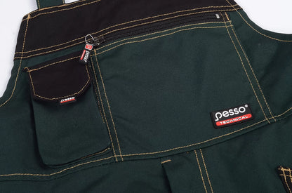DPCZ, WORKWEAR BIBPANTS CANVAS PESSO, GREEN