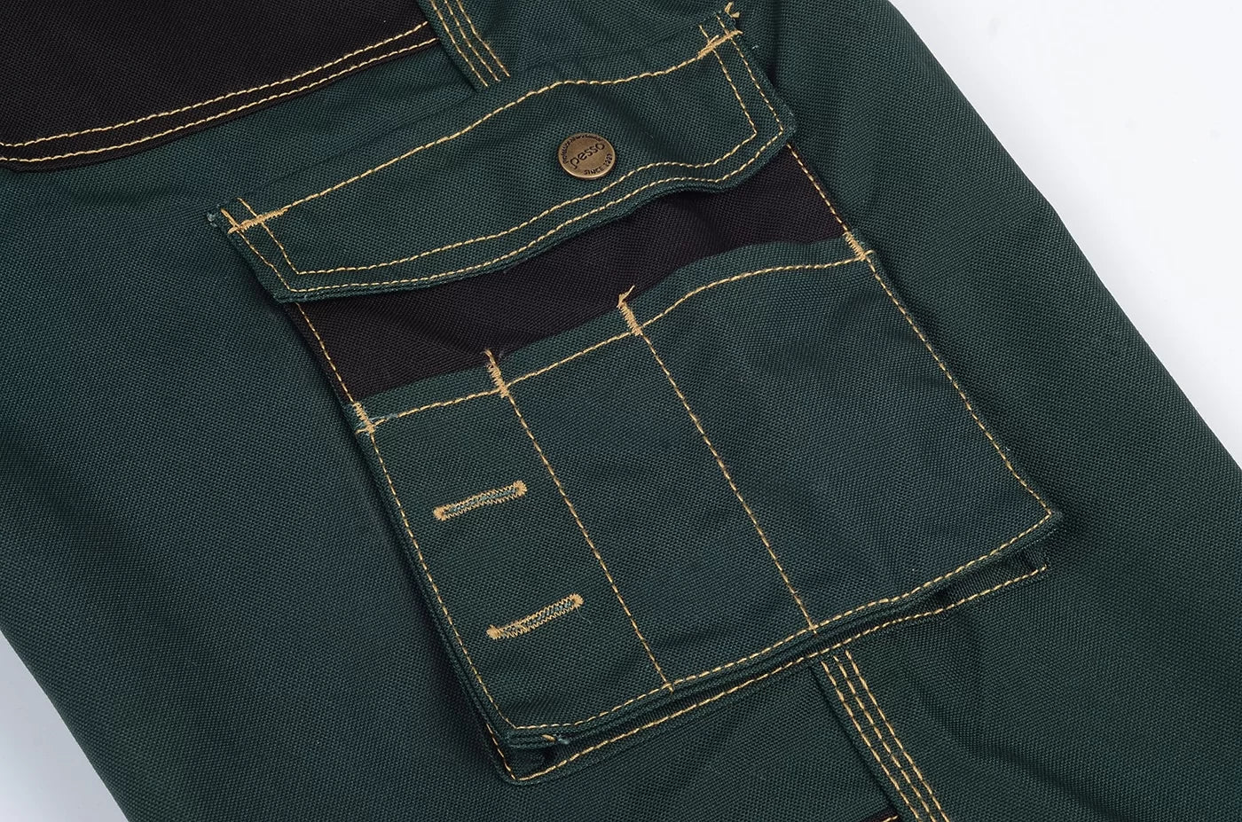 DPCZ, WORKWEAR BIBPANTS CANVAS PESSO, GREEN