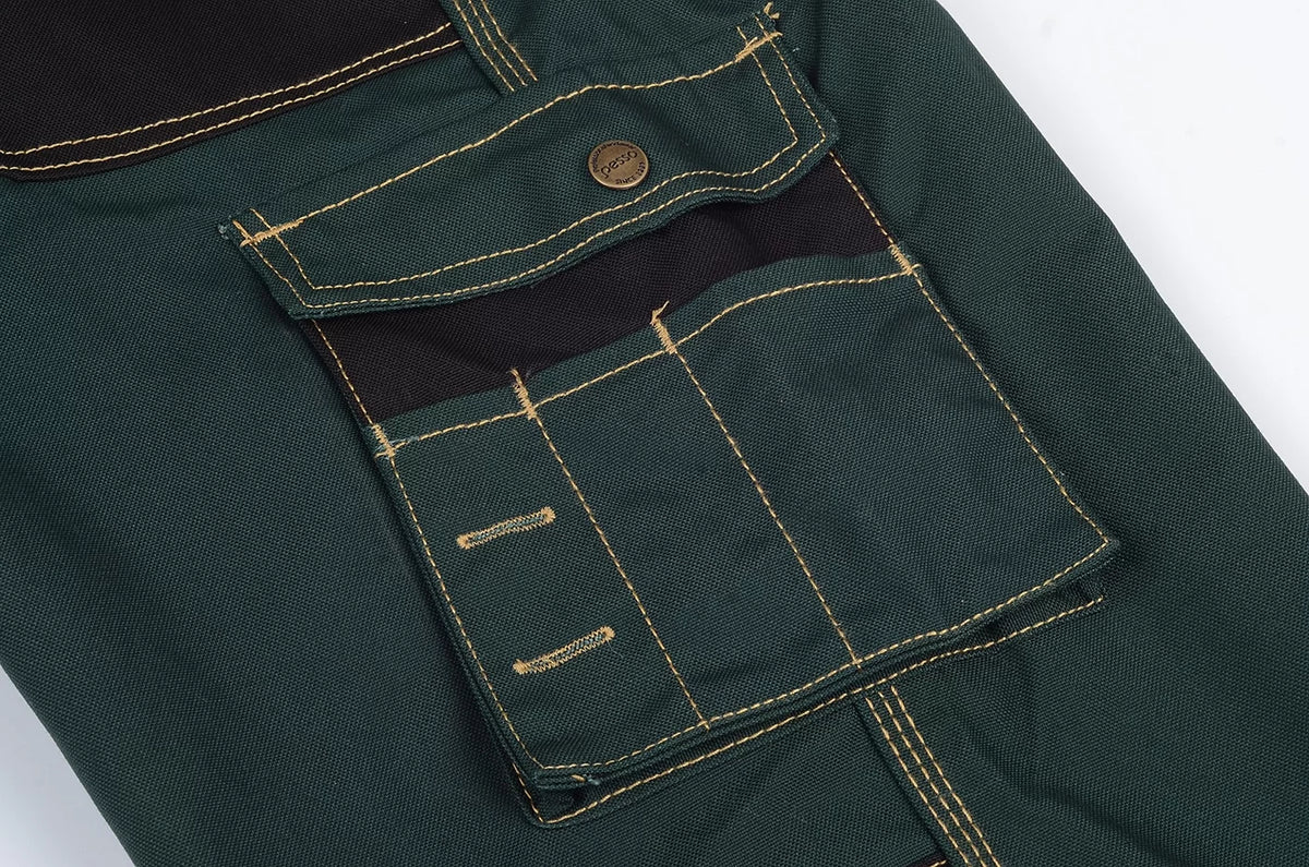 DPCZ, WORKWEAR BIBPANTS CANVAS PESSO, GREEN