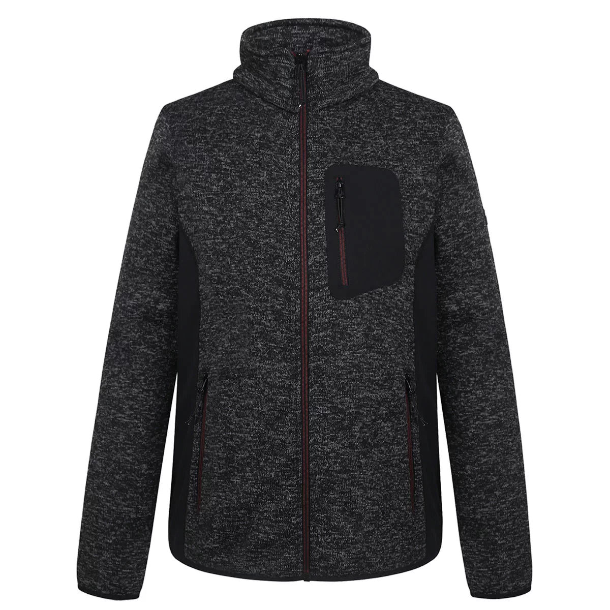 FLORENCE_P, WARM ZIP THROUGH FLEECE JACKET PESSO FLORENCE, GREY