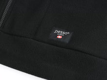 FMJN, ZIP THROUGH FLEECE SWEATER PESSO, BLACK