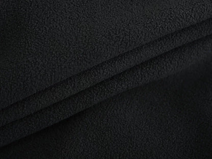 FMJN, ZIP THROUGH FLEECE SWEATER PESSO, BLACK