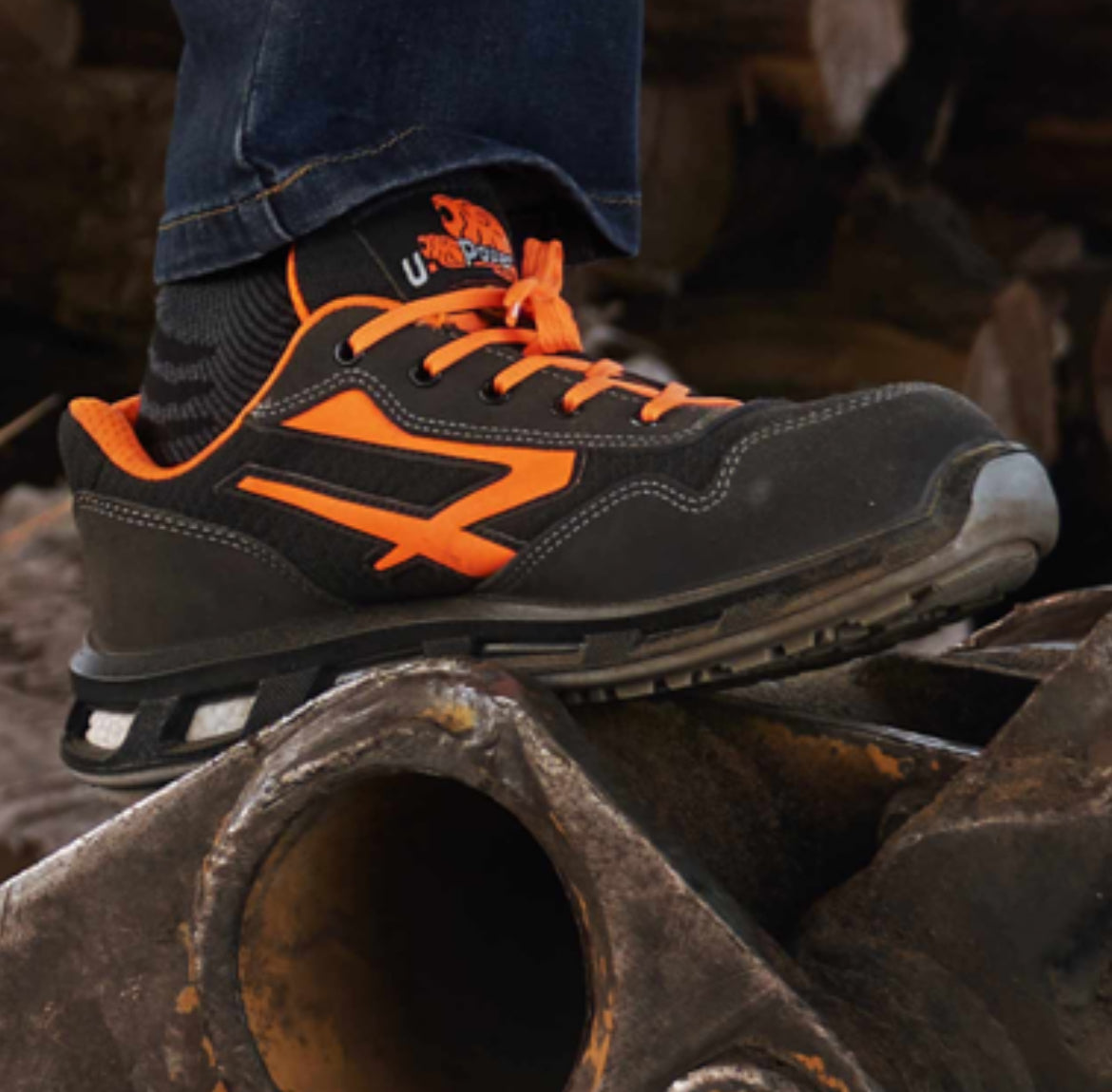 ORANGE, U-POWER SAFETY WORKBOOTS