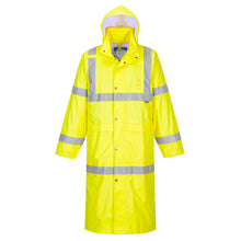 H445 - Hi-Vis Rain Coat 122cm Yellow