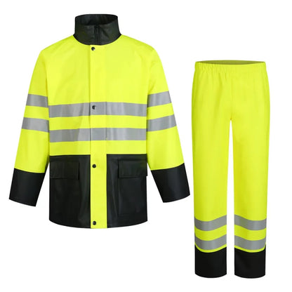 GPUHV3205_G, RAIN SET TROUSERS AND JACKET PESSO, YELLOW