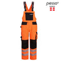 DP135OR URANUS FLEXPRO WORKWEAR BIBPANTS PESSO, ORANGE