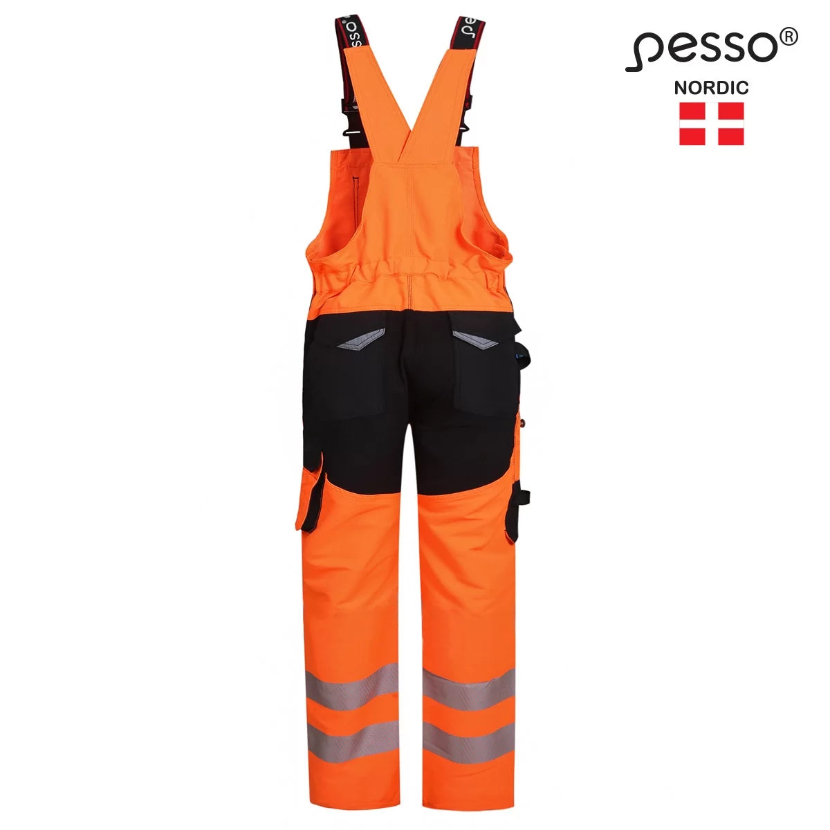 DP135OR URANUS FLEXPRO WORKWEAR BIBPANTS PESSO, ORANGE